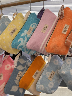 Orange Terry Cloth Pouch No. 9