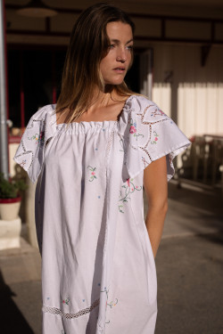ELENA Embroidered Maxi Dress