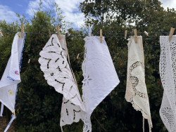 Bandana en linge ancien Amore