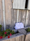 copy of Embroidered Vintage Linen Pouch / Marcella