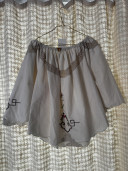 Blouse brodée en linge ancien/ ALBA
