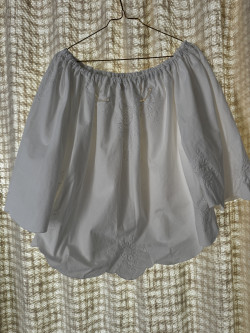 Embroidered Vintage Linen Blouse / Ella