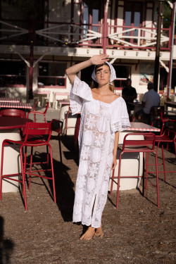 Robe longue brodée ISCHIA