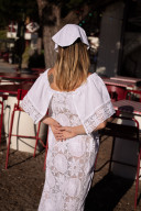 ISCHIA Embroidered Maxi Dress