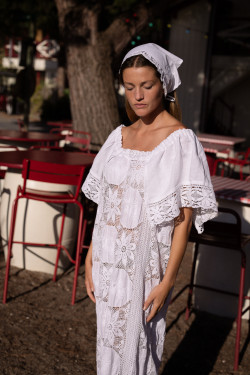 ISCHIA Embroidered Maxi Dress