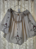 ALBA Embroidered Vintage Fabric Blouse