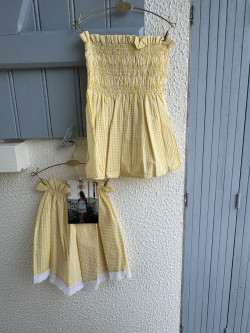 Short vichy limoncello