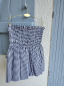 copy of Simone Blue Gingham Top/Skirt
