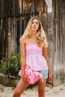 copy of LILA Top/Skirt - Pink Check