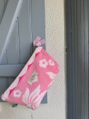 copy of Vintage Terry Cloth Pouch / pink No. 3