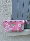 copy of Vintage Terry Cloth Pouch / pink No. 3