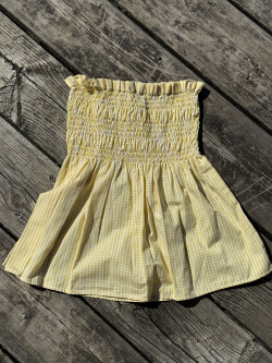 copy of James Yellow Gingham Top/Skirt