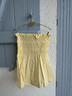 Top /Jupe vichy jaune James