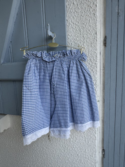 Gina Blue Gingham Shorts