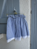 Gina Blue Gingham Shorts