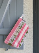 Vintage Terry Cloth Pouch / Rosie