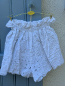Juliette Embroidered Vintage Linen Shorts