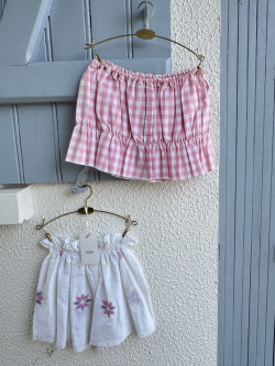 Anatole Embroidered Vintage Linen Shorts