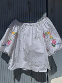 Embroidered Vintage Linen Blouse - IRIS