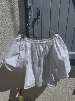 Embroidered Vintage Linen Blouse - IRIS