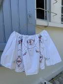 Embroidered Vintage Linen Blouse / Louise