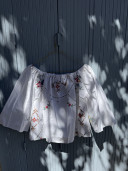 Embroidered Vintage Linen Blouse / Louise