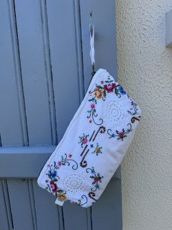 Embroidered Vintage Linen...