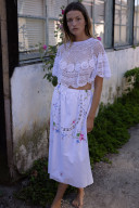 Maggie Embroidered Maxi Skirt