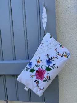 Embroidered Vintage Linen...