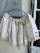 Axelle Embroidered Vintage Linen Blouse