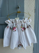 Melissa Embroidered Vintage Linen Shorts