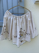 Blouse brodée en linge ancien/ Livia