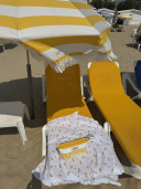 Yellow Terry Cloth Pouch