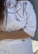 Embroidered Vintage Linen Blouse / Louise