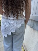 Leonard Embroidered Backless Top