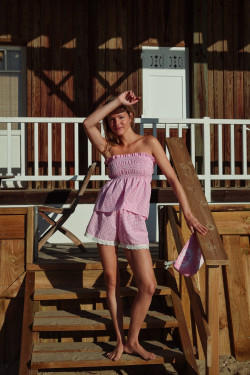 LILI/ Top /Jupe vichy rose