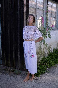 copy of SUZIE Embroidered Maxi Skirt