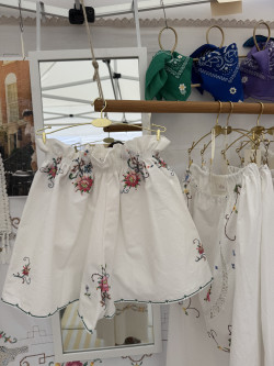 copy of Short brodé en linge ancien Juliette
