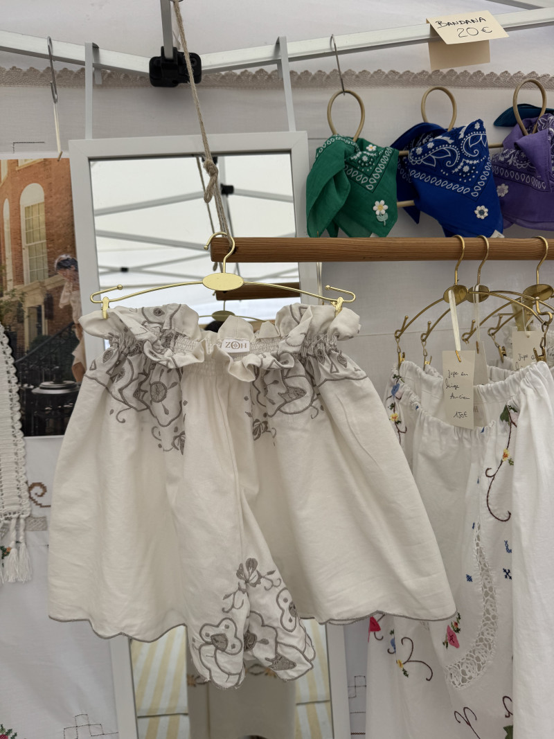 copy of Juliette Embroidered Vintage Linen Shorts