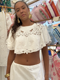 copy of Bianca Crochet Embroidered Top