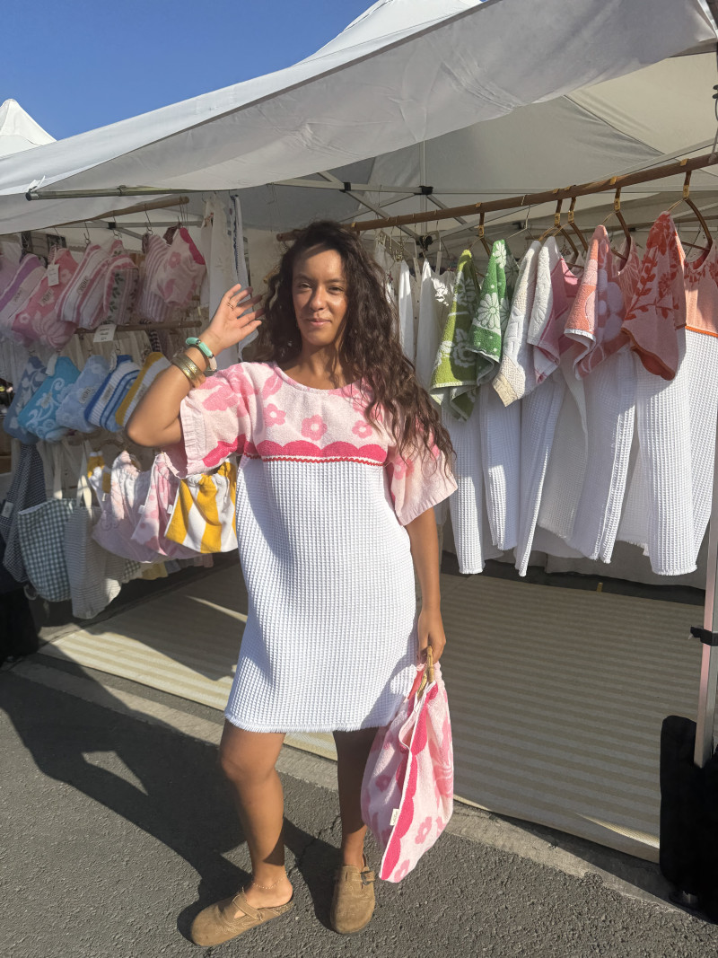 copy of Robe éponge Ibiza /Rose