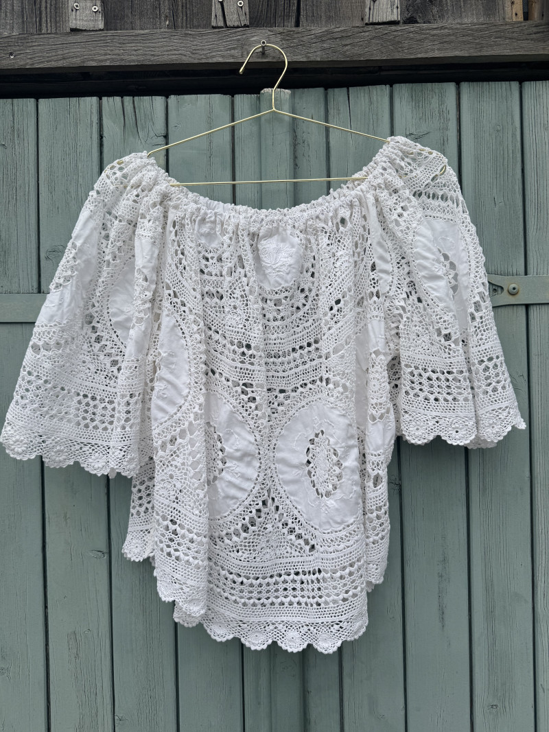 copy of ALBA Embroidered Vintage Fabric Blouse