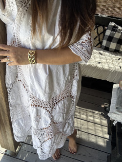 Robe longue brodée Ella
