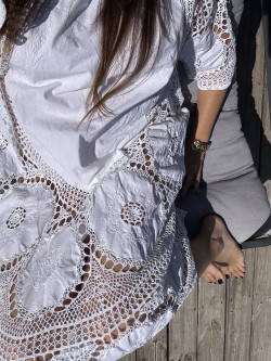Robe longue brodée Ella