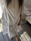 Robe longue brodée Ella