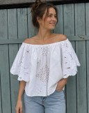 BREE Embroidered Vintage Linen Blouse