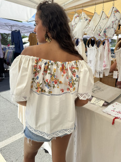 Embroidered Vintage Linen...