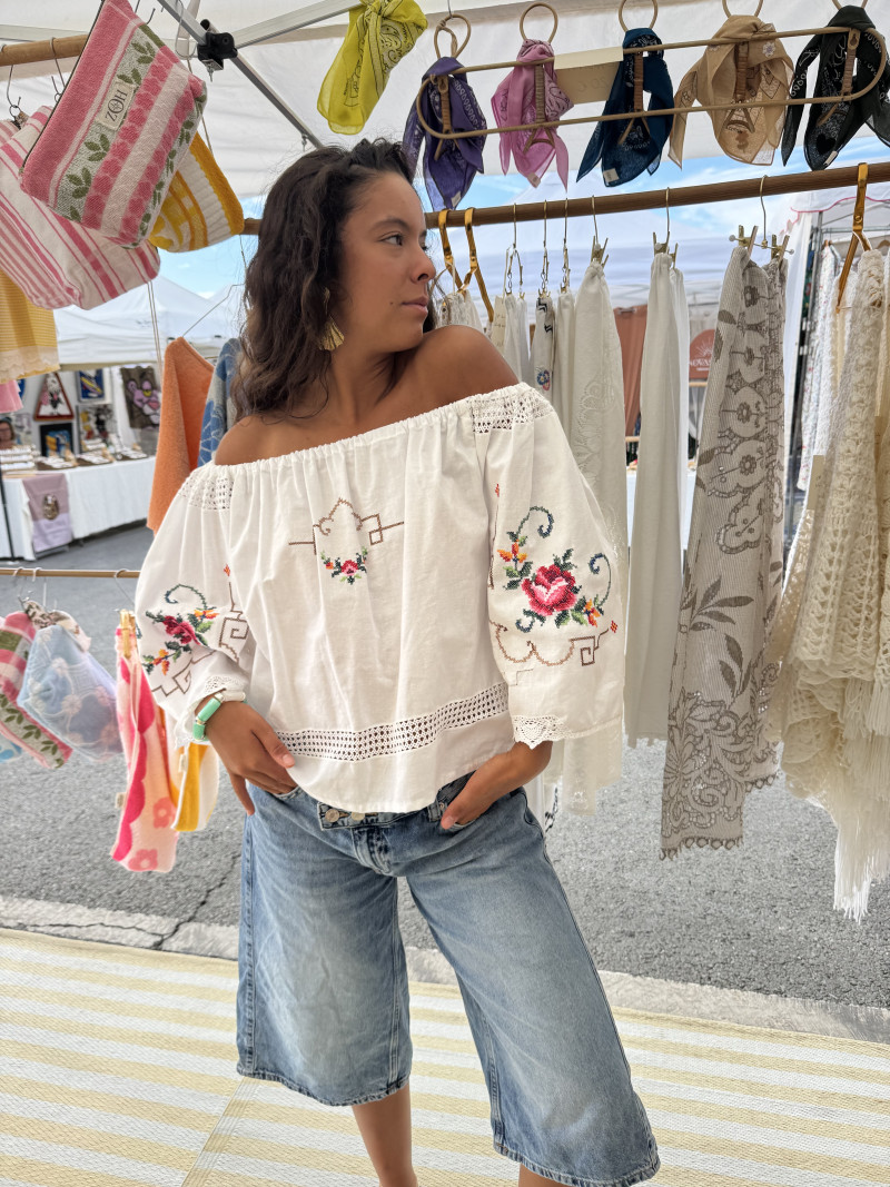 Blouse brodée Livia