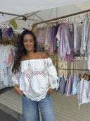 copy of MELLIE Embroidered Vintage Linen Blouse