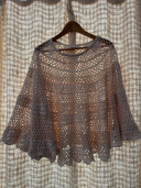 Poncho en laine Suzie